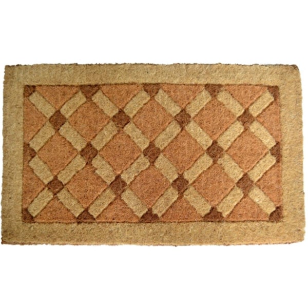Micasa 1.5 and apos; and apos;H x30 and apos; and apos;W x18 and apos; and apos;D Cross Board Entrance Mat MI80643 - main